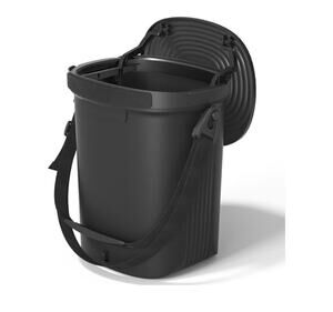 Garoopion Soft Silicone Car Trash Can 1.9 Gallon Leakproof Waterproof Odor Proof